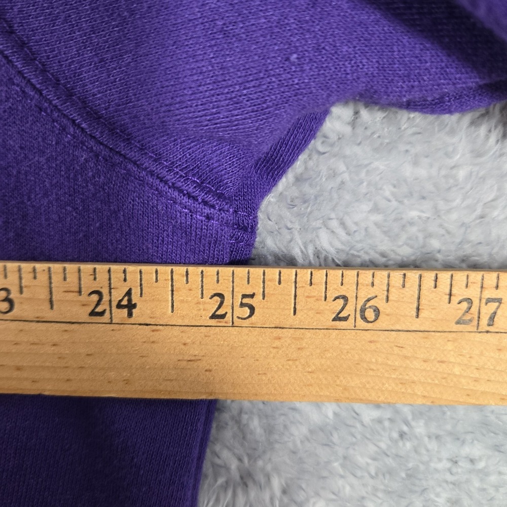 East Carolina ECU Quarter Zip Pullover Shirt Sweatshirt Men 2XL Purple Pirates - Picture 4 of 10